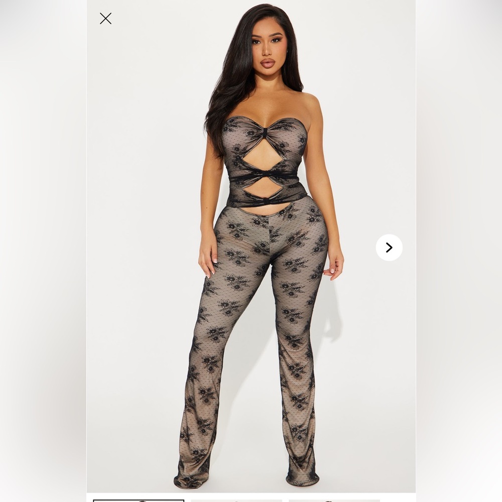 Nude Lace Jumpsuit